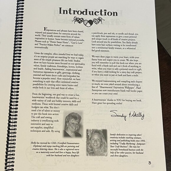 BOOK 425 Heartwarmin' Expressions Workbook for Crafting Painting Stitching Bk 1 - Picture 6 of 8